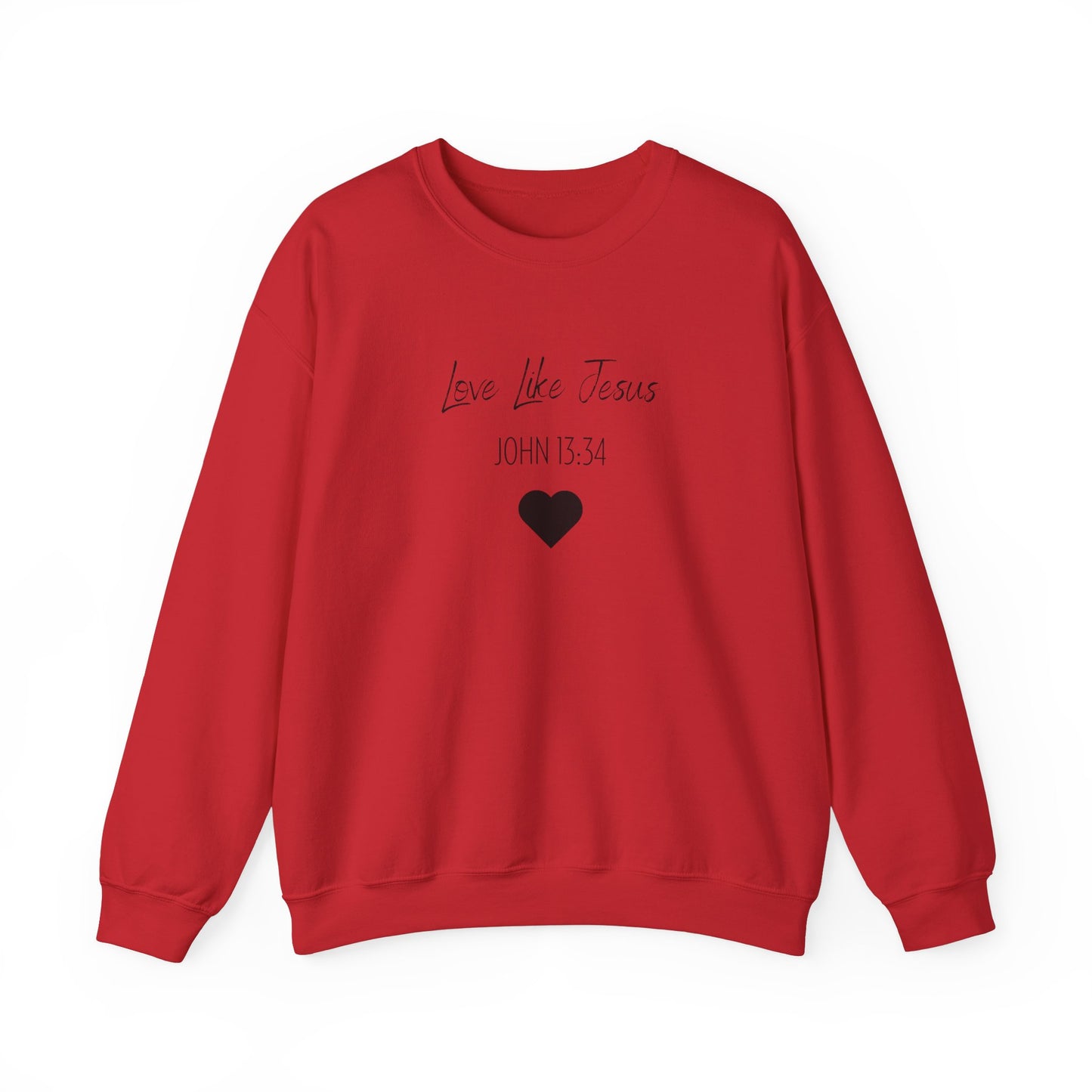 Adult Unisex - Love Like Jesus John 13:34 Crewneck Sweatshirt