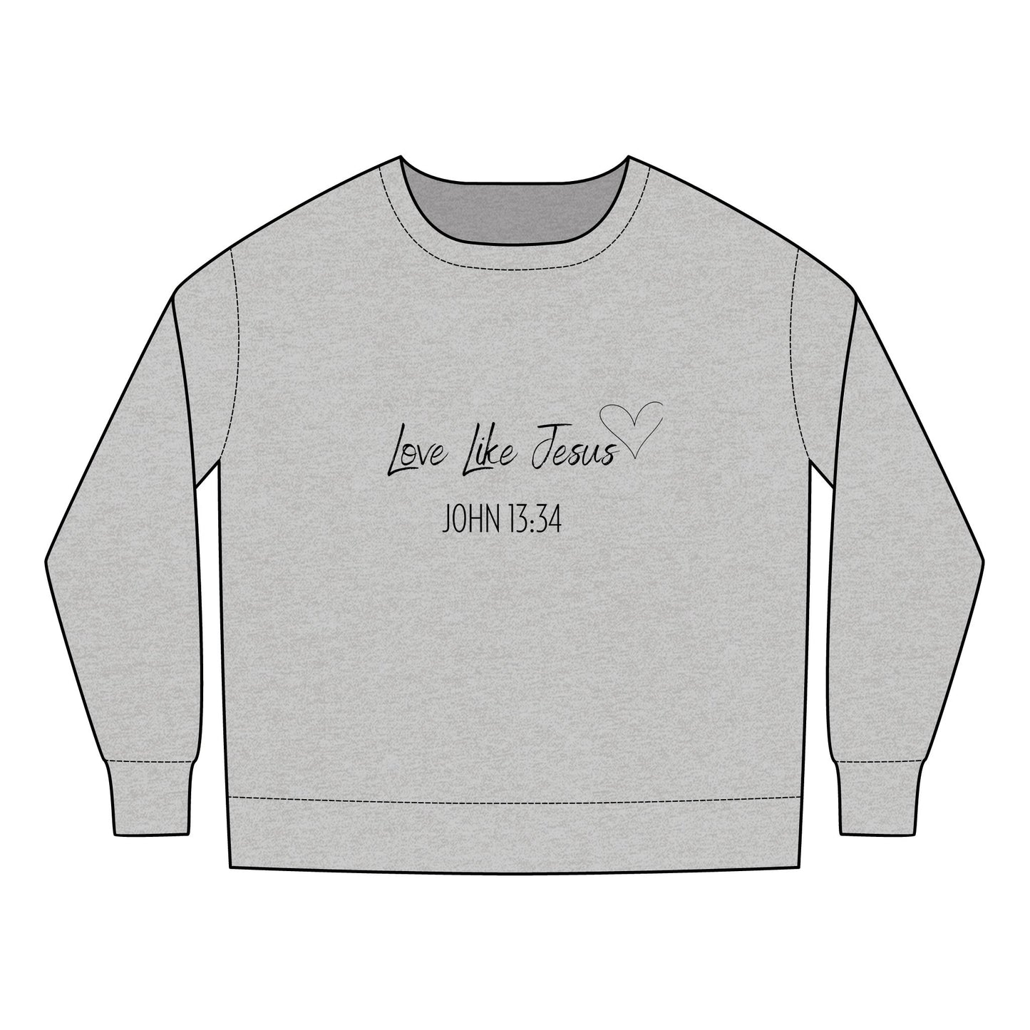 Toddler - Love Like Jesus John 13:34 Crewneck Sweatshirt