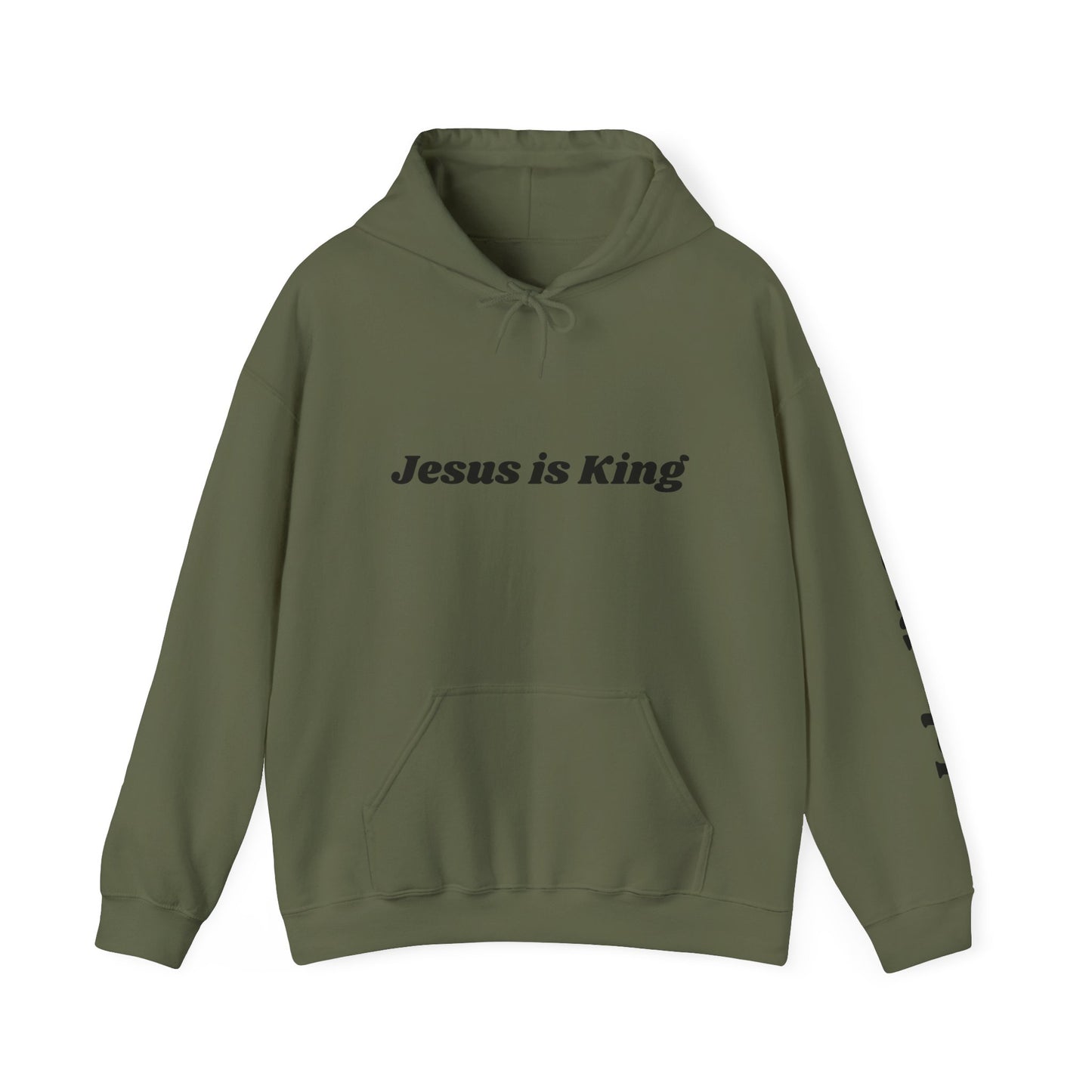 Adult Unisex - Jesus is King Hoodie, John 14:6 Sleeve