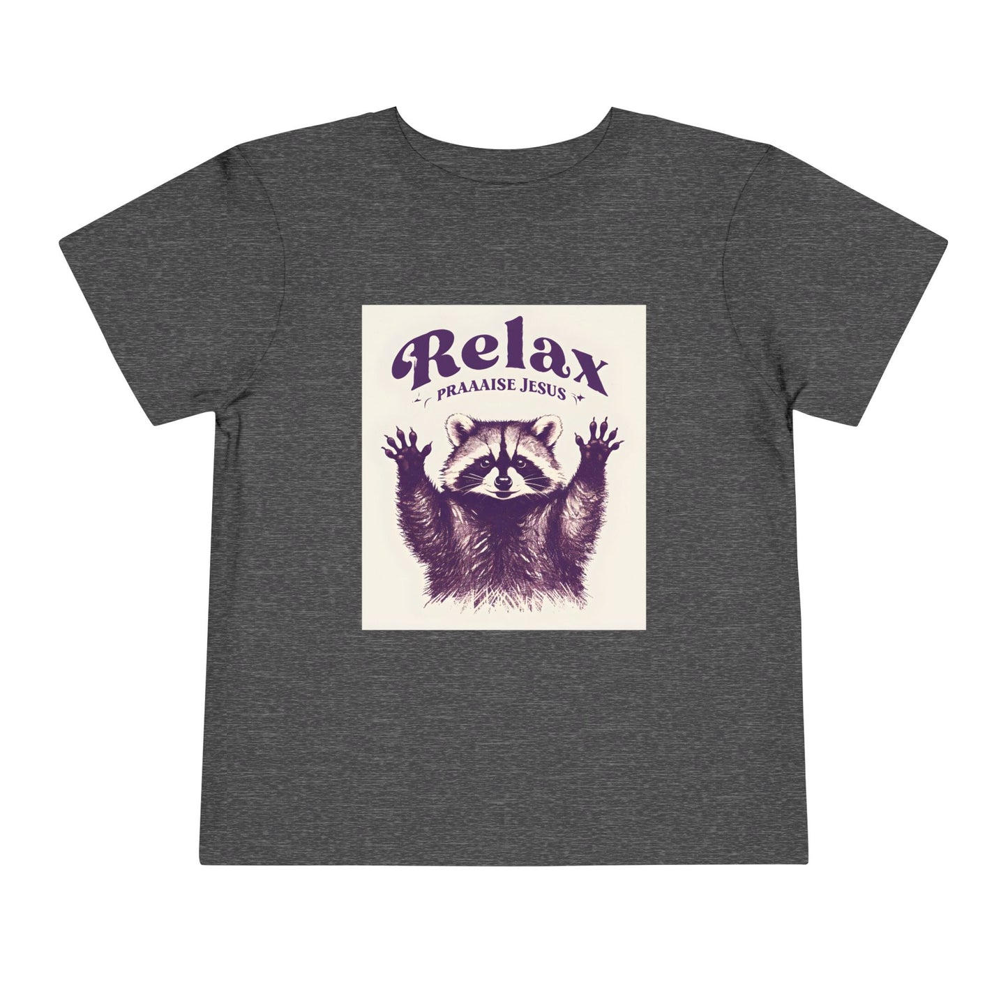 Toddler - Raccoon Relax and Praise Jesus Tee