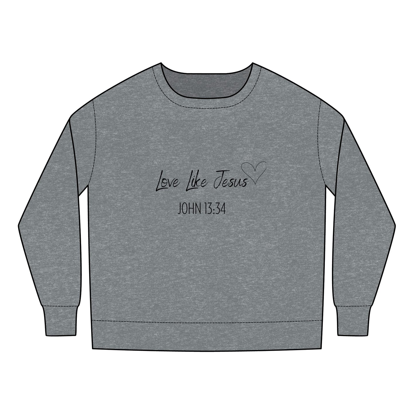 Toddler - Love Like Jesus John 13:34 Crewneck Sweatshirt