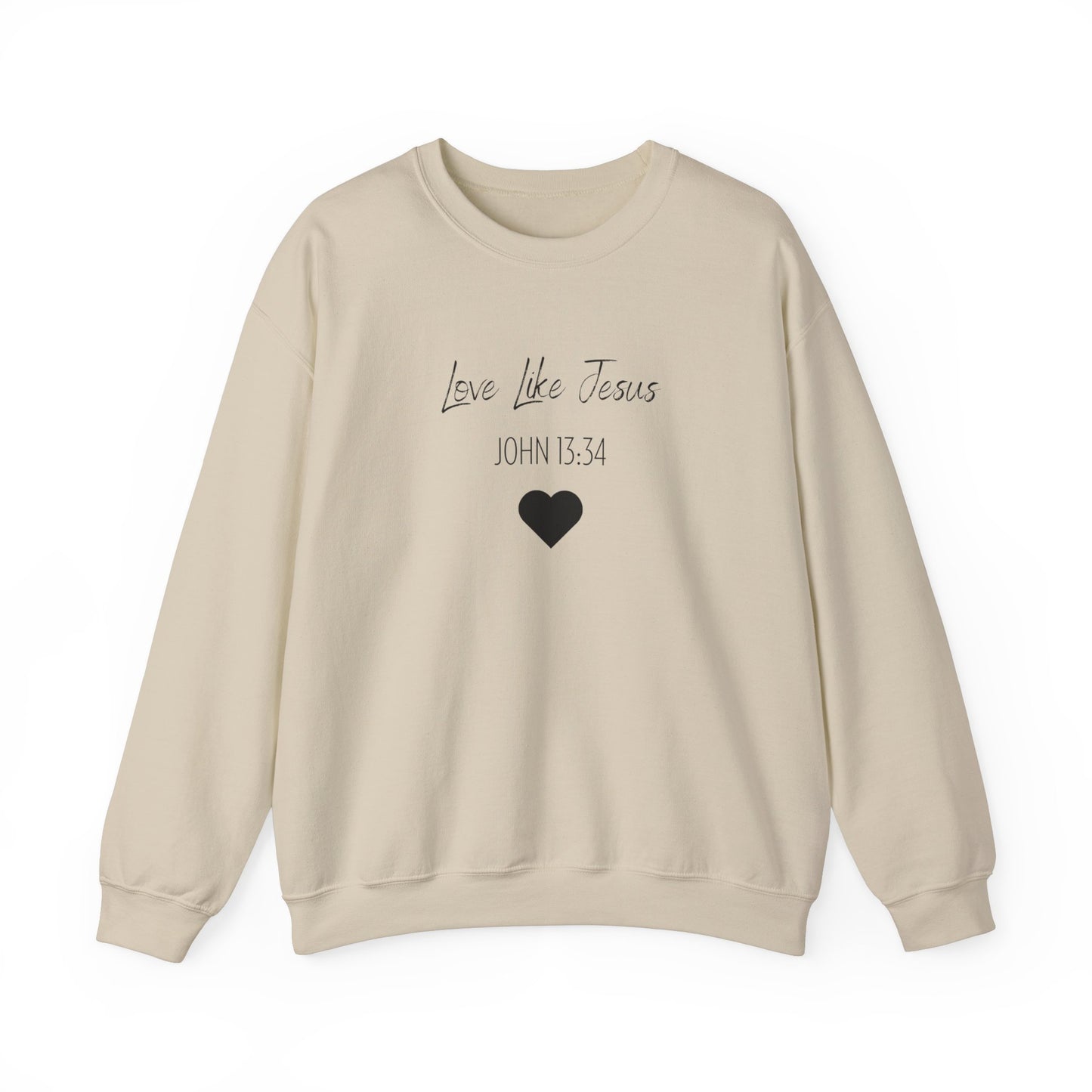 Adult Unisex - Love Like Jesus John 13:34 Crewneck Sweatshirt