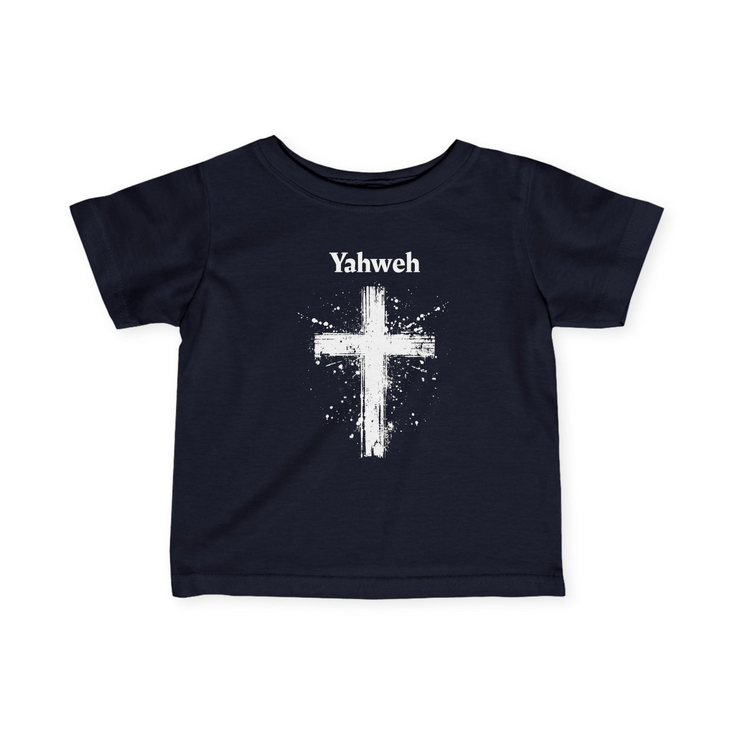 Infant Yahweh Cross Fine Jersey Tee - Covered by Faith