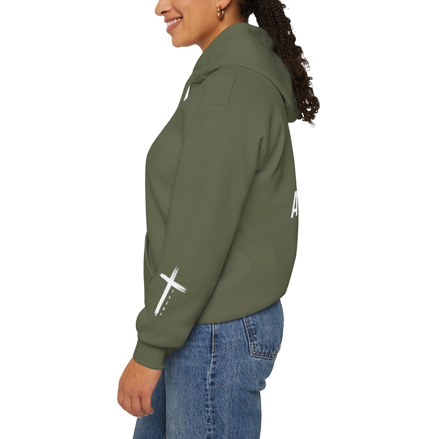 Adult Unisex Faith-Inspired Hooded Sweatshirt - Inspirational Gift for Christians, Cozy Spiritual Wear