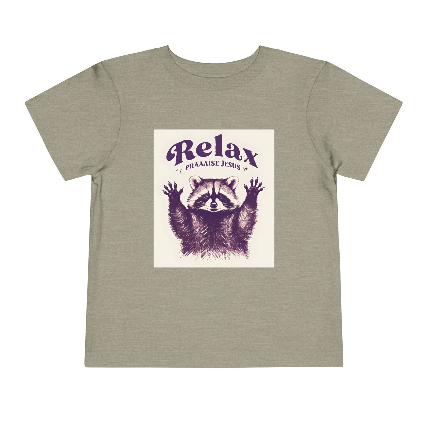 Toddler - Raccoon Relax and Praise Jesus Tee