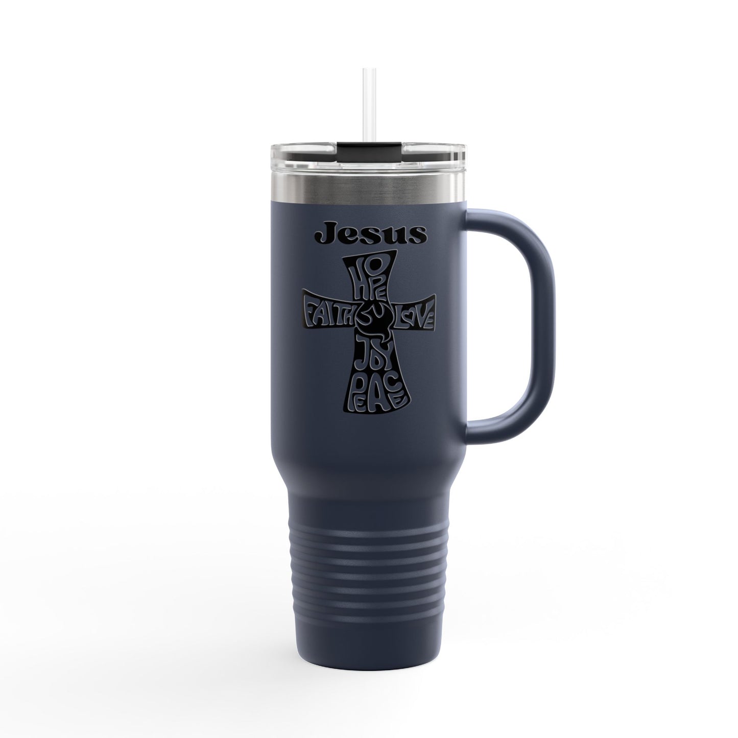Inspirational Jesus Travel Mug - 40oz Insulated Tumbler for Faith and Hope