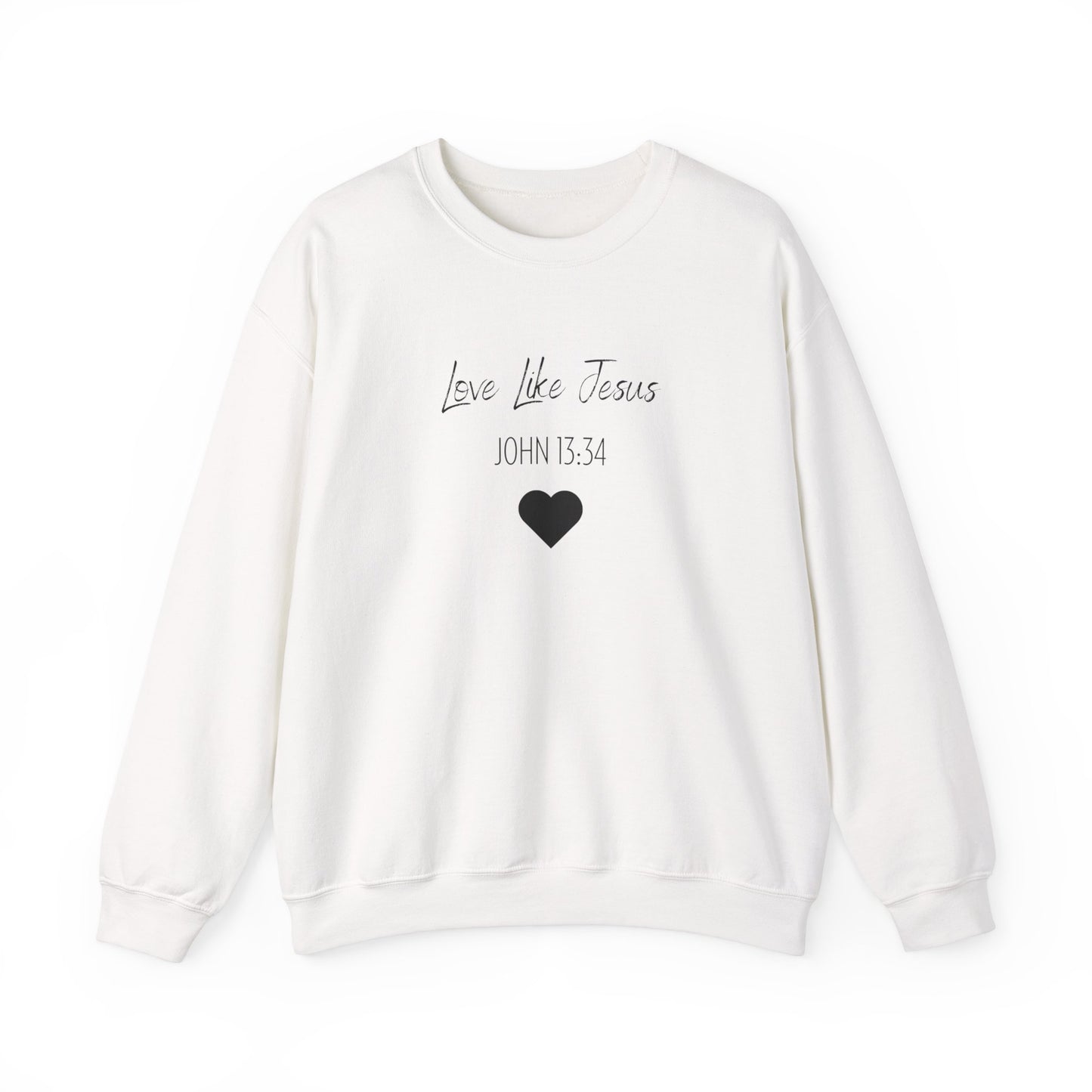 Adult Unisex - Love Like Jesus John 13:34 Crewneck Sweatshirt