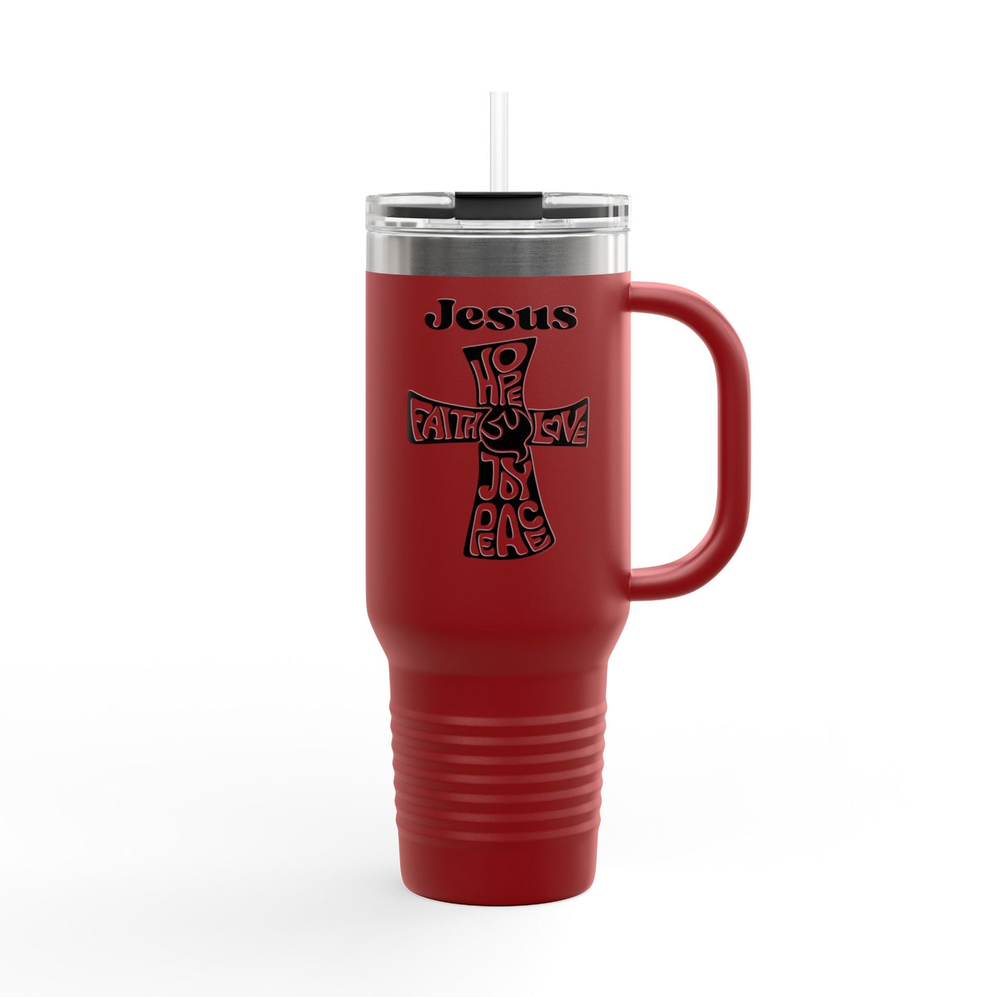 Inspirational Jesus Travel Mug - 40oz Insulated Tumbler for Faith and Hope