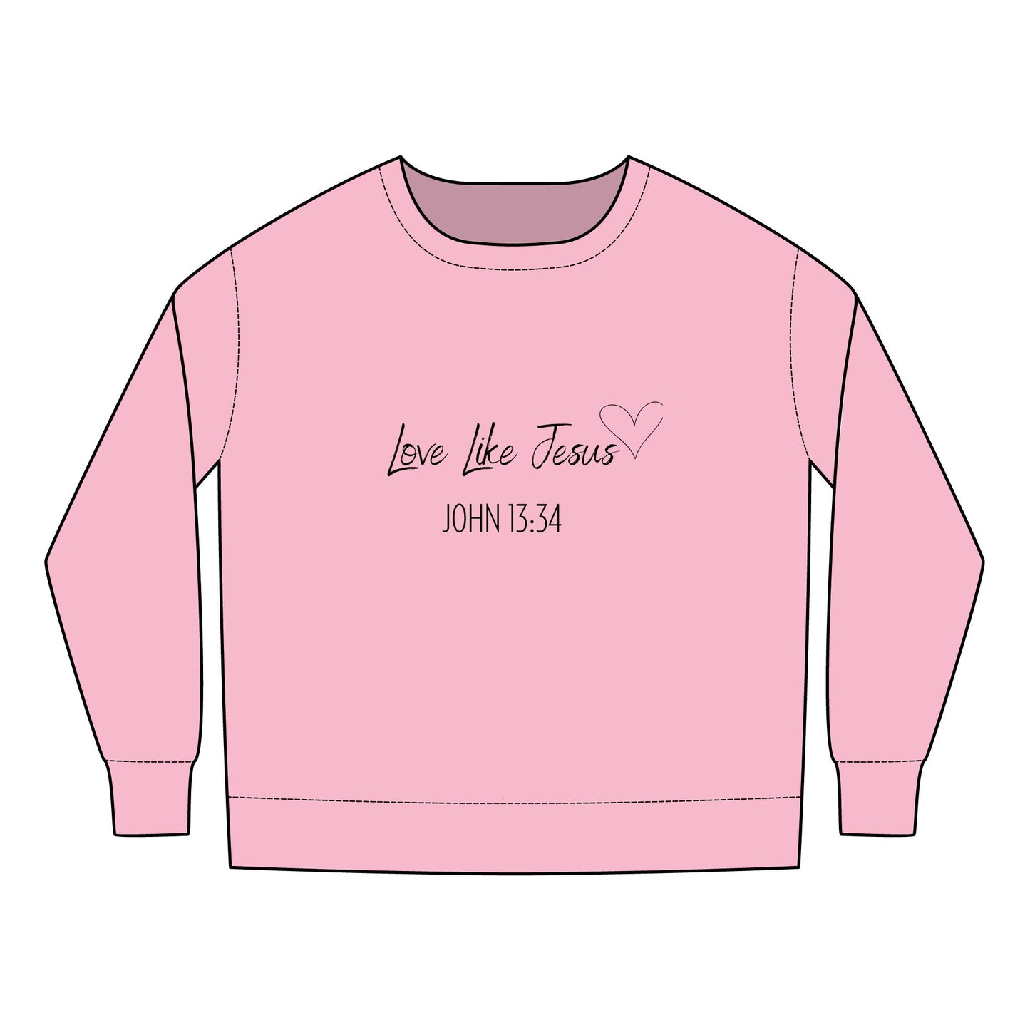 Toddler - Love Like Jesus John 13:34 Crewneck Sweatshirt