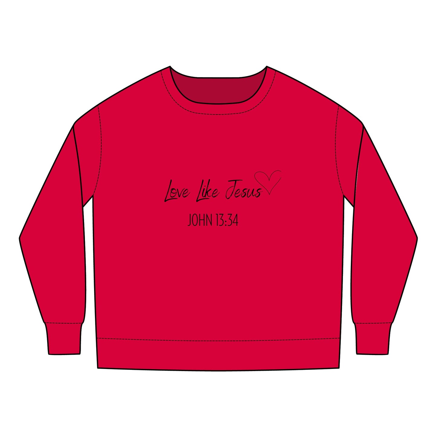 Toddler - Love Like Jesus John 13:34 Crewneck Sweatshirt