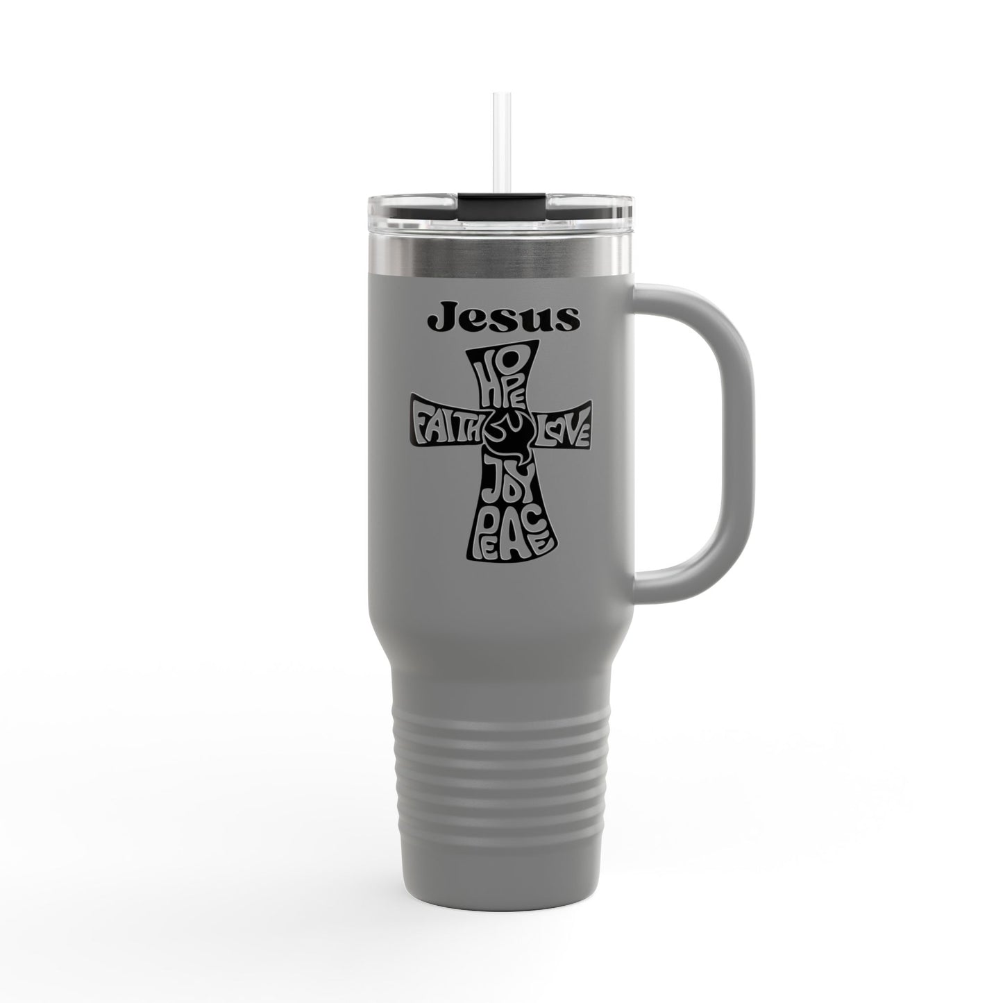 Inspirational Jesus Travel Mug - 40oz Insulated Tumbler for Faith and Hope
