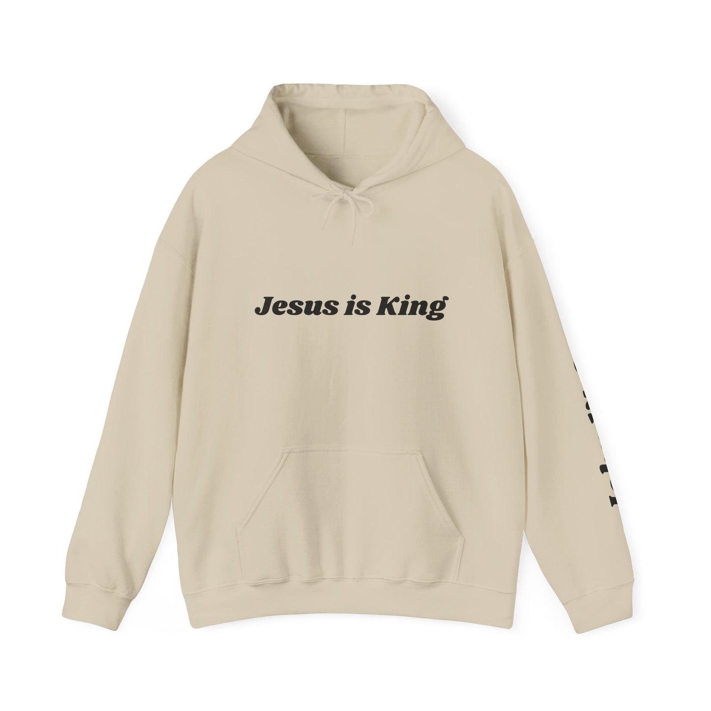 Adult Unisex - Jesus is King Hoodie, John 14:6 Sleeve