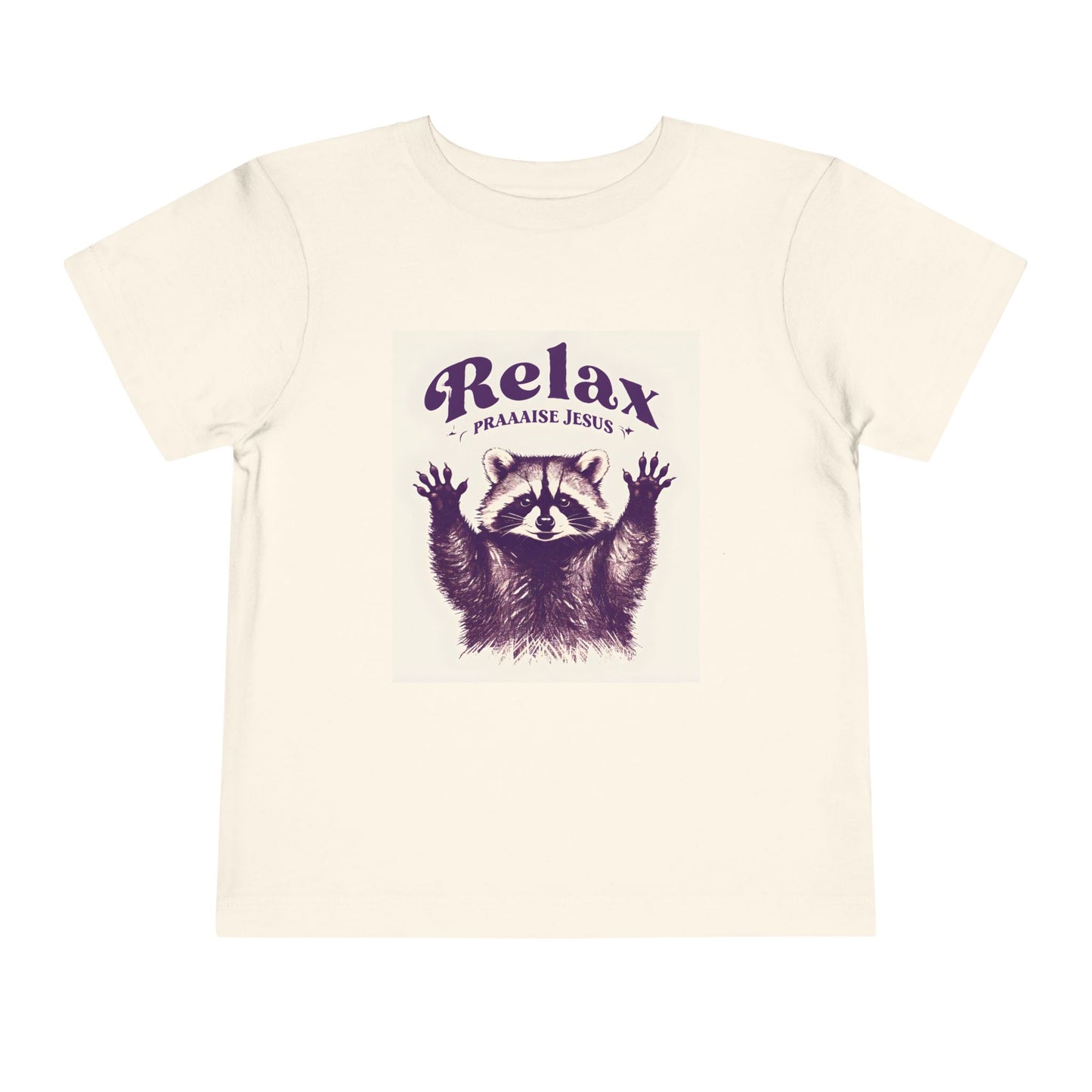 Toddler - Raccoon Relax and Praise Jesus Tee