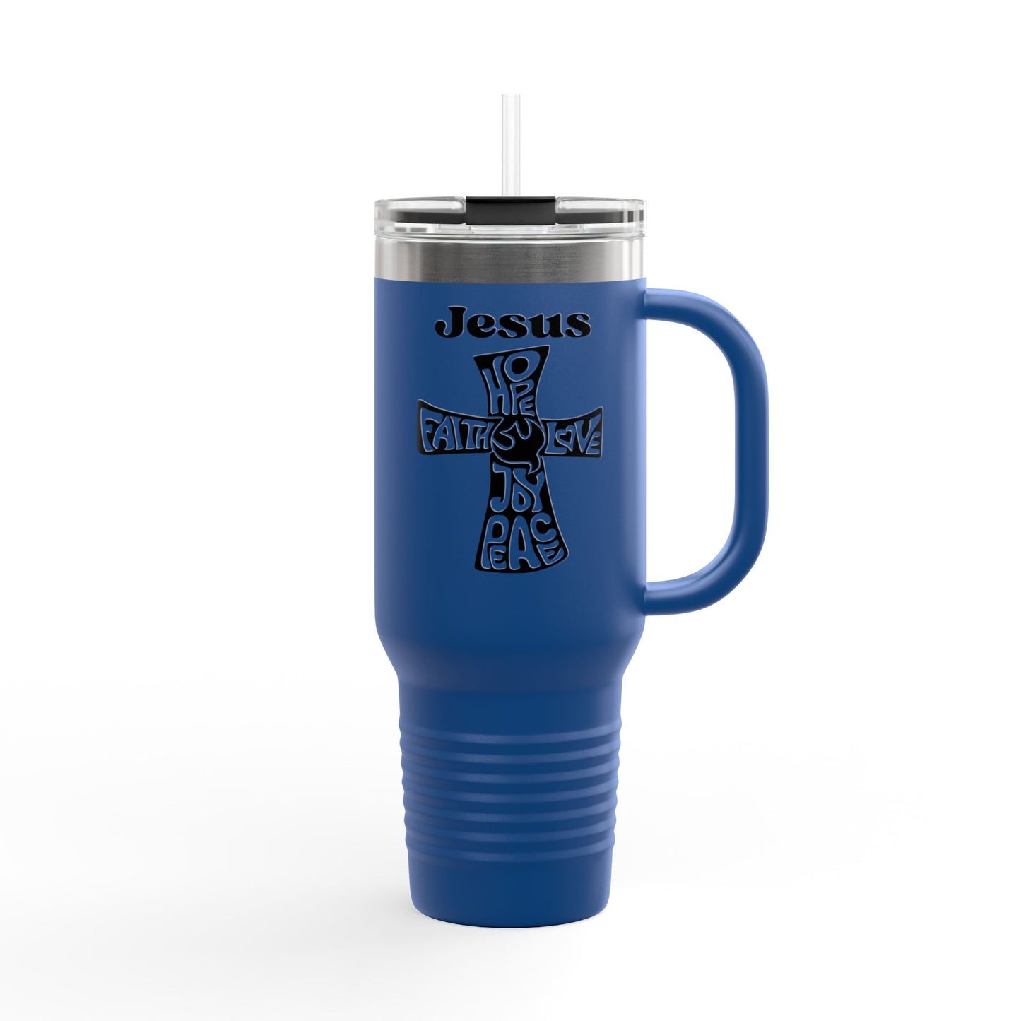 Inspirational Jesus Travel Mug - 40oz Insulated Tumbler for Faith and Hope