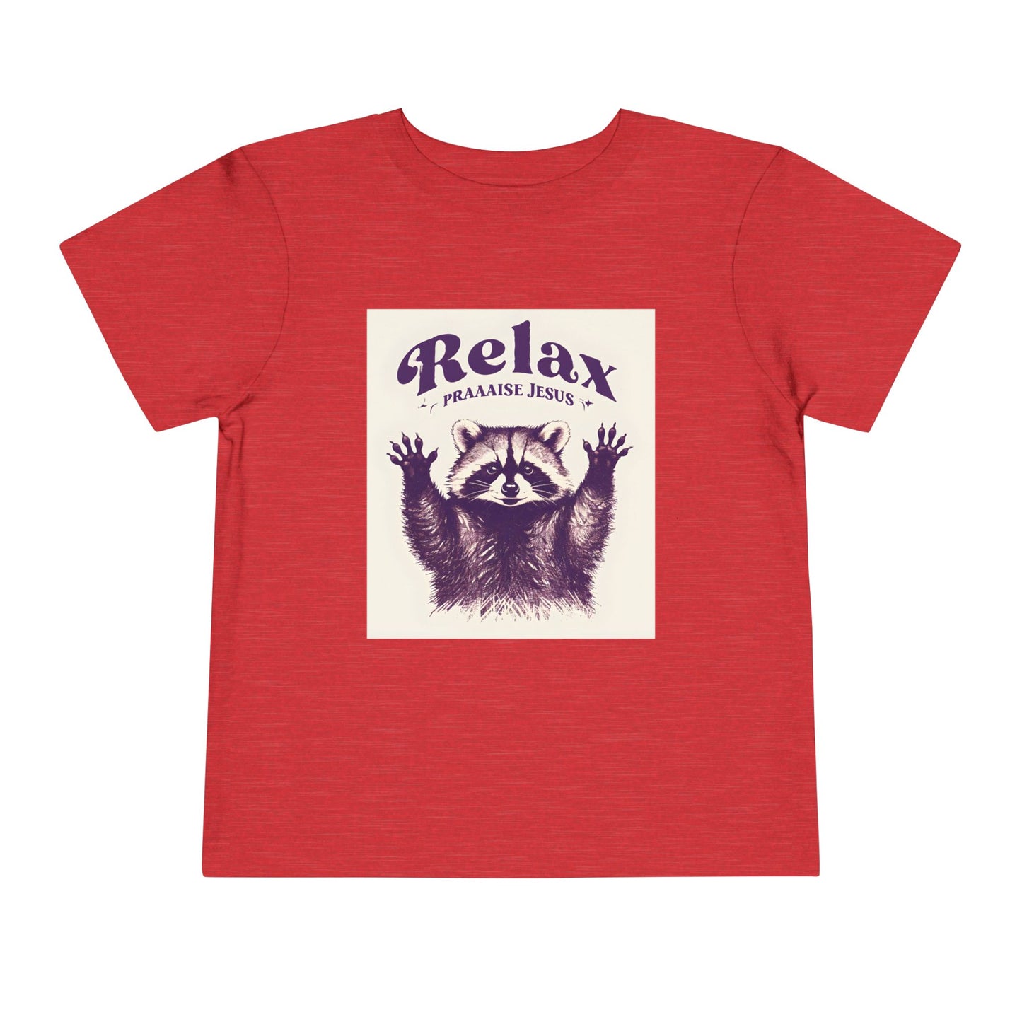Toddler - Raccoon Relax and Praise Jesus Tee