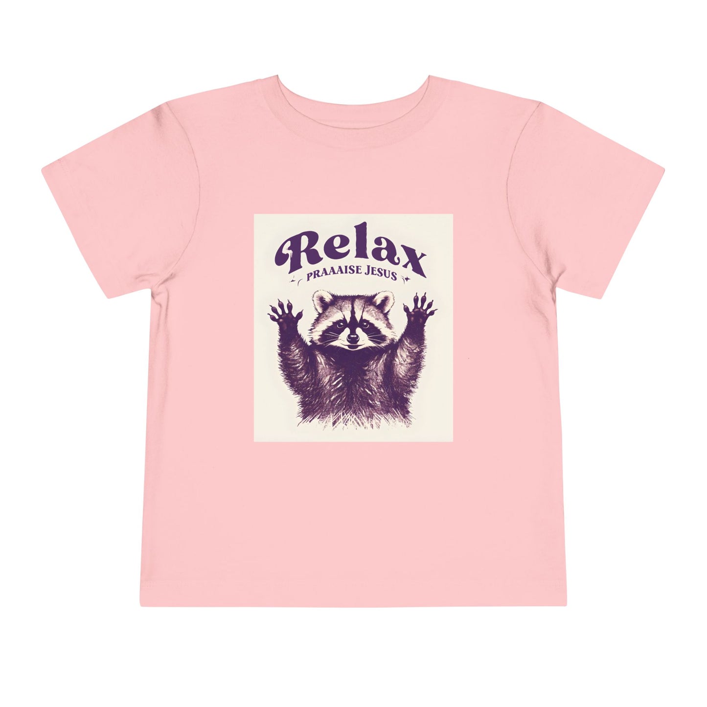 Toddler - Raccoon Relax and Praise Jesus Tee