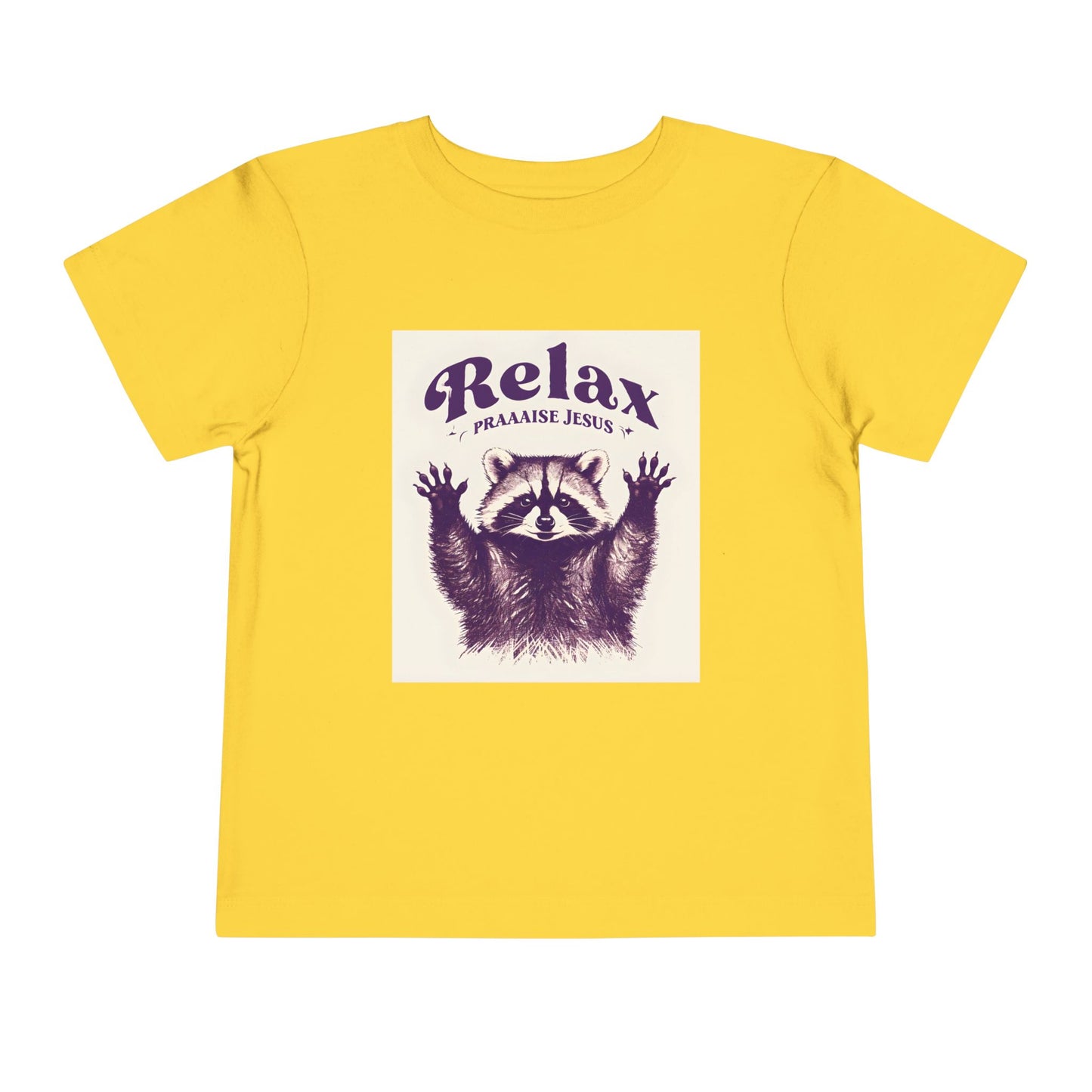 Toddler - Raccoon Relax and Praise Jesus Tee