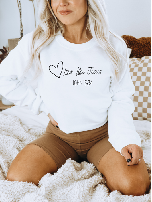 Adult Unisex - Love Like Jesus Crewneck Sweatshirt