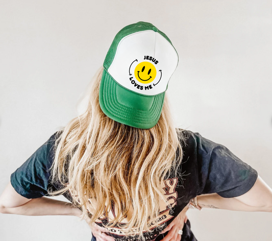 Adult - Jesus Loves Me Trucker Hat