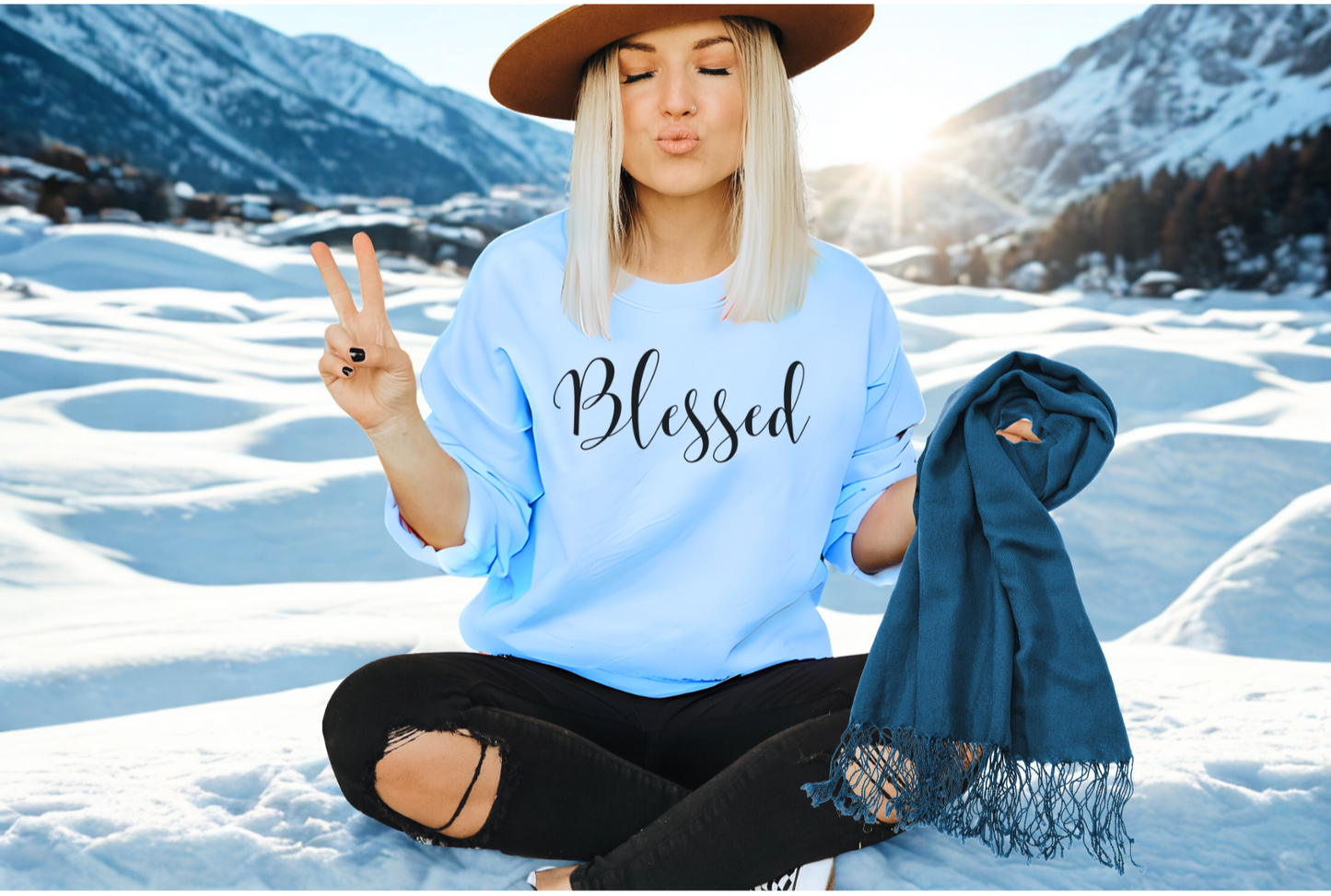 Adult Unisex - Blessed Crewneck Sweatshirt