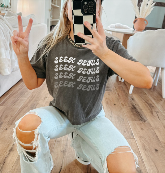 Adult Unisex - Seek Jesus Short Sleeve Tee