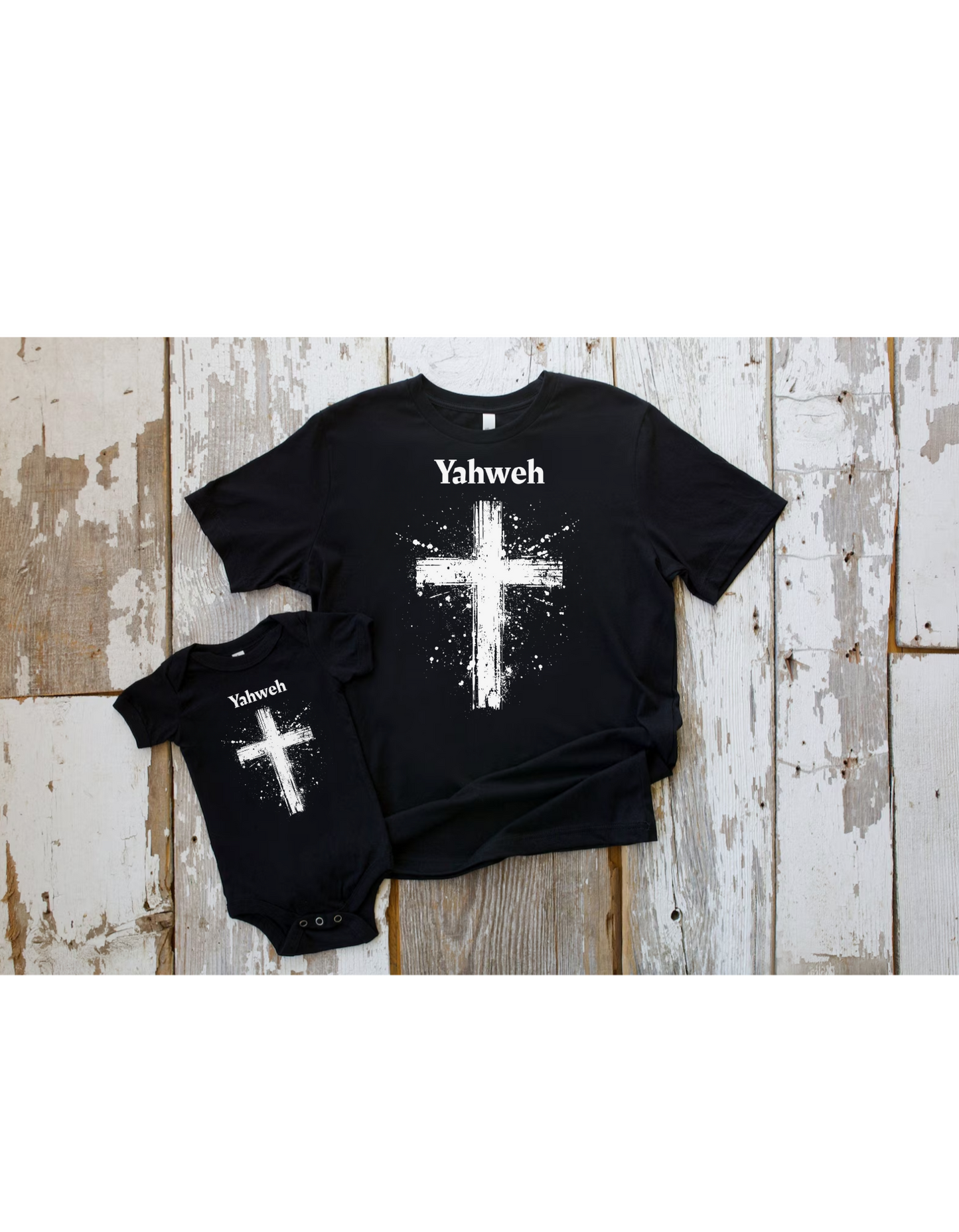 Infant Yahweh Cross Fine Jersey Tee - Covered by Faith