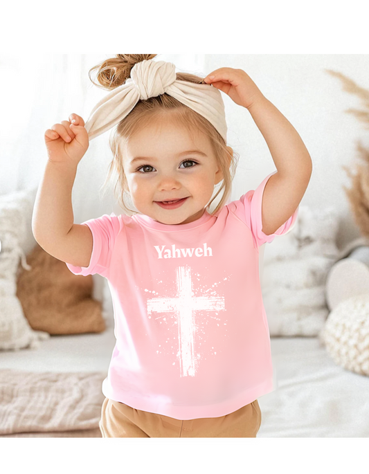 Infant Yahweh Cross Fine Jersey Tee - Covered by Faith