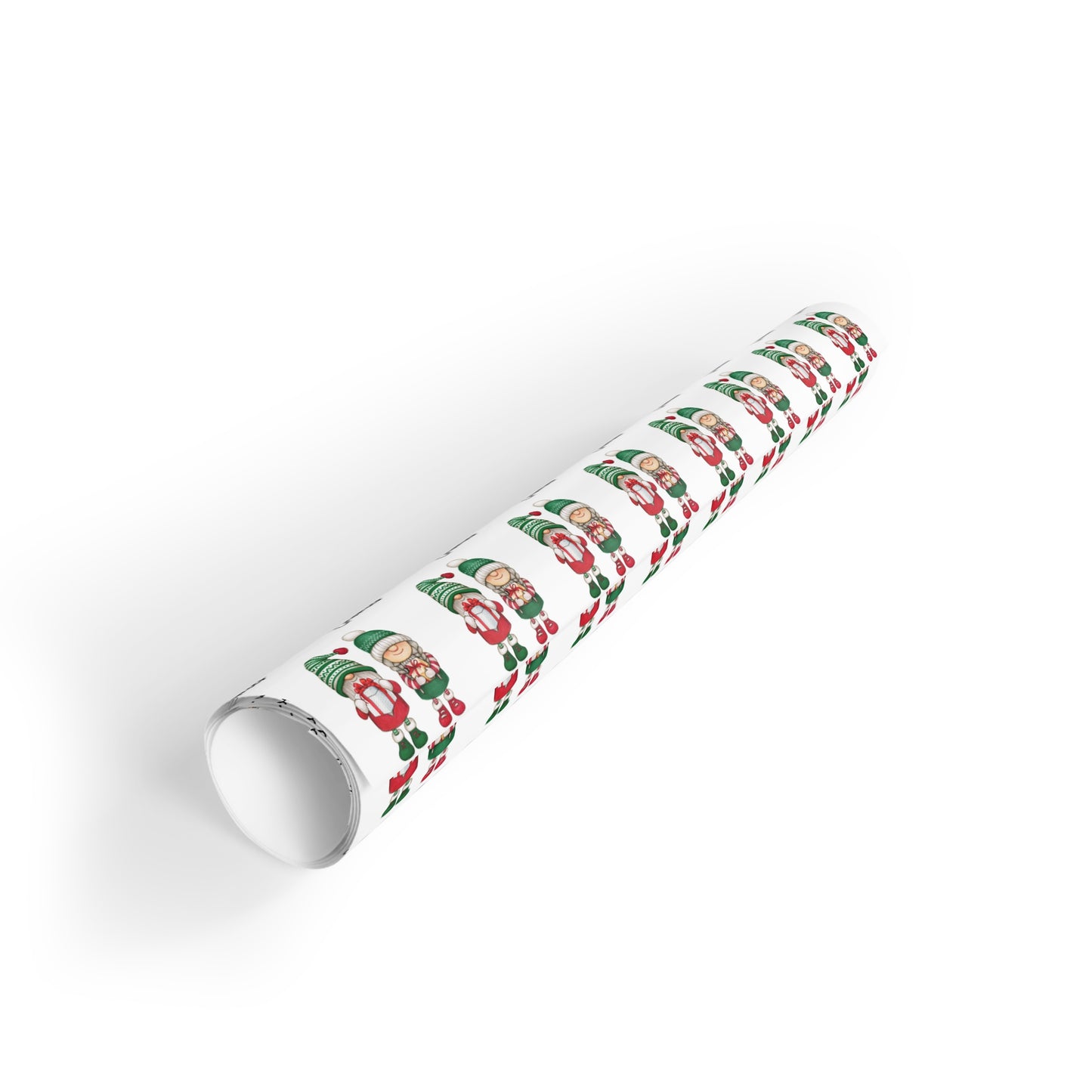 Christmas Gnomes Gift Wrapping Paper Roll | Holiday Wrapping Paper