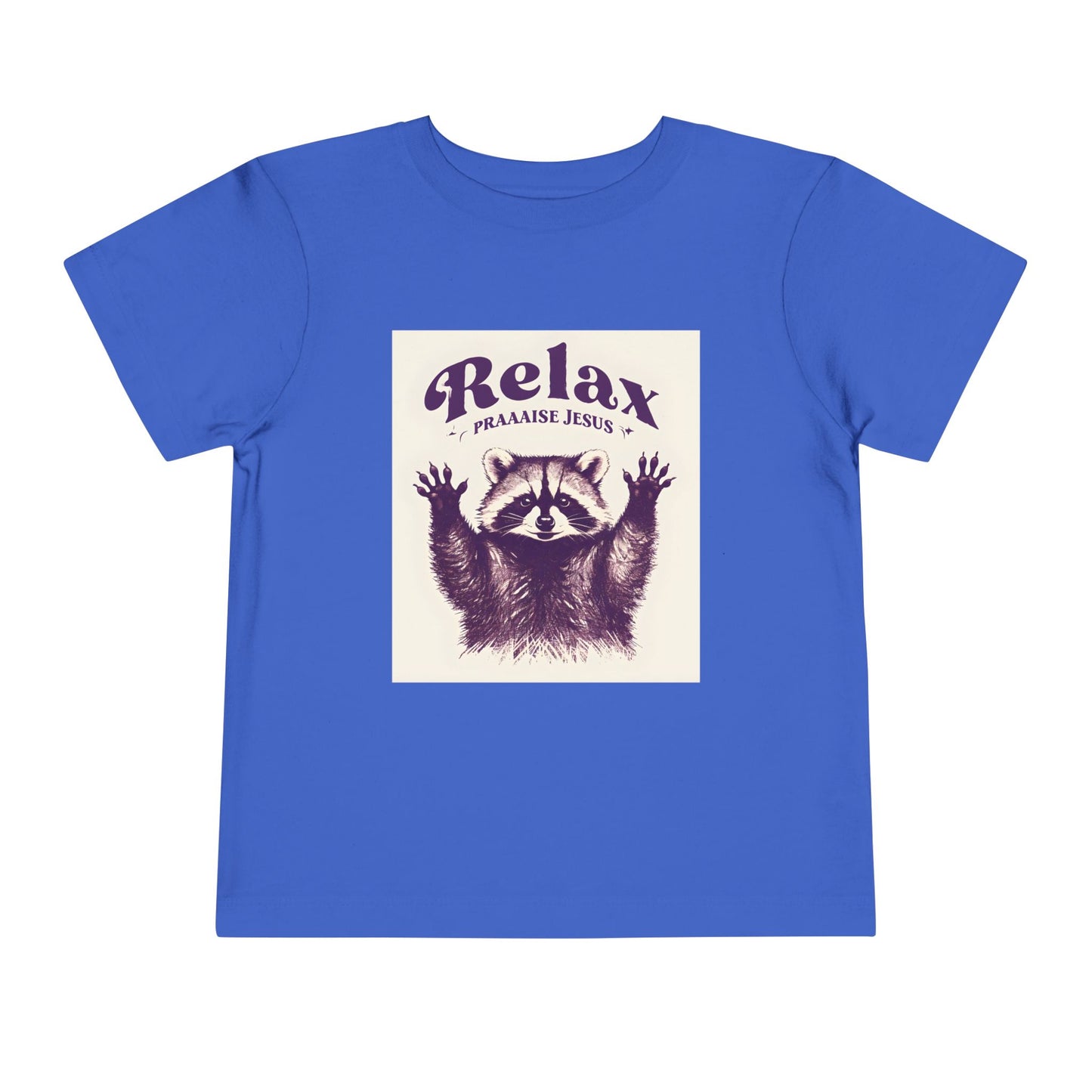 Toddler - Raccoon Relax and Praise Jesus Tee