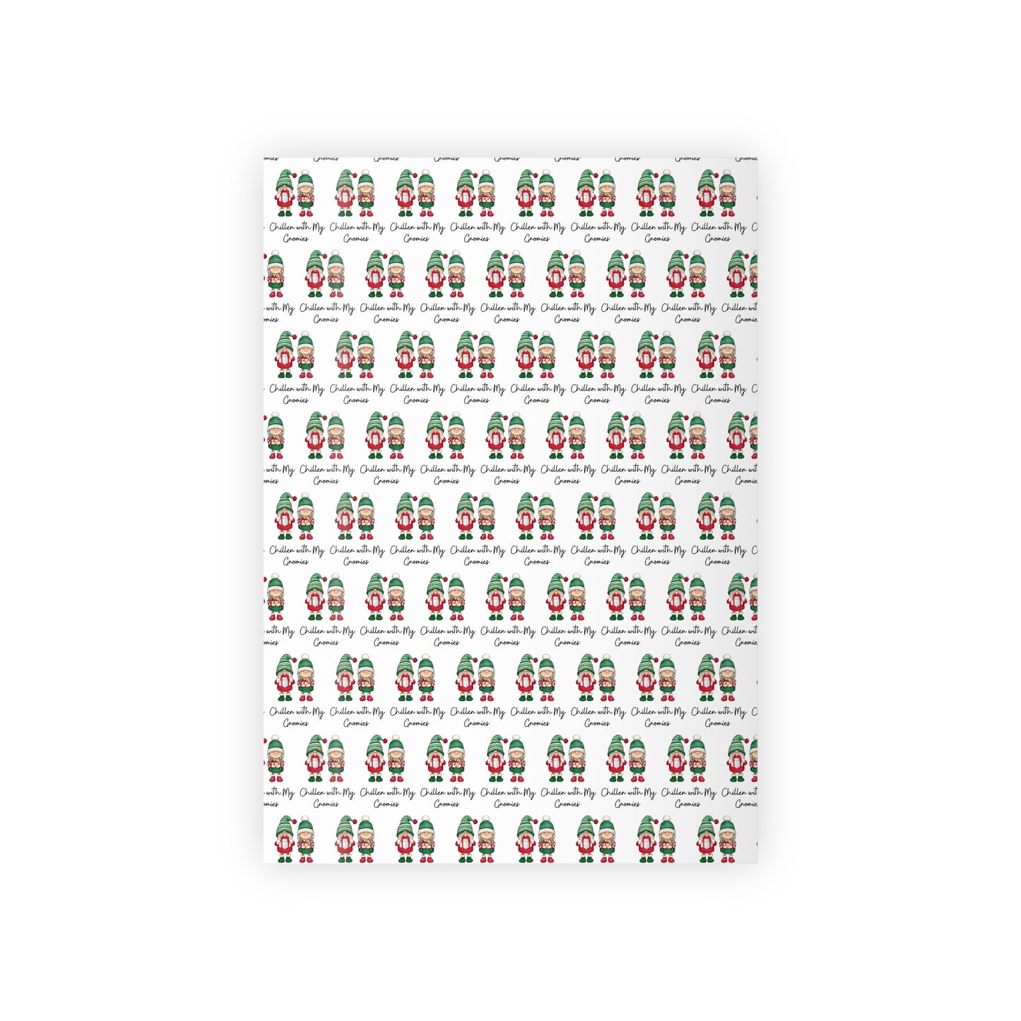 Christmas Gnomes Gift Wrapping Paper Roll | Holiday Wrapping Paper