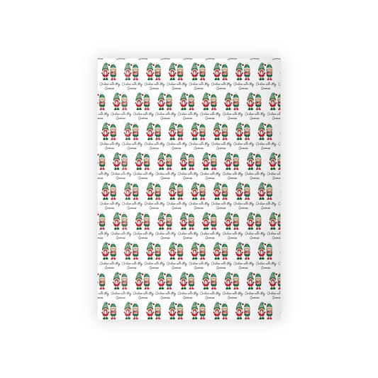 Christmas Gnomes Gift Wrapping Paper Roll | Holiday Wrapping Paper