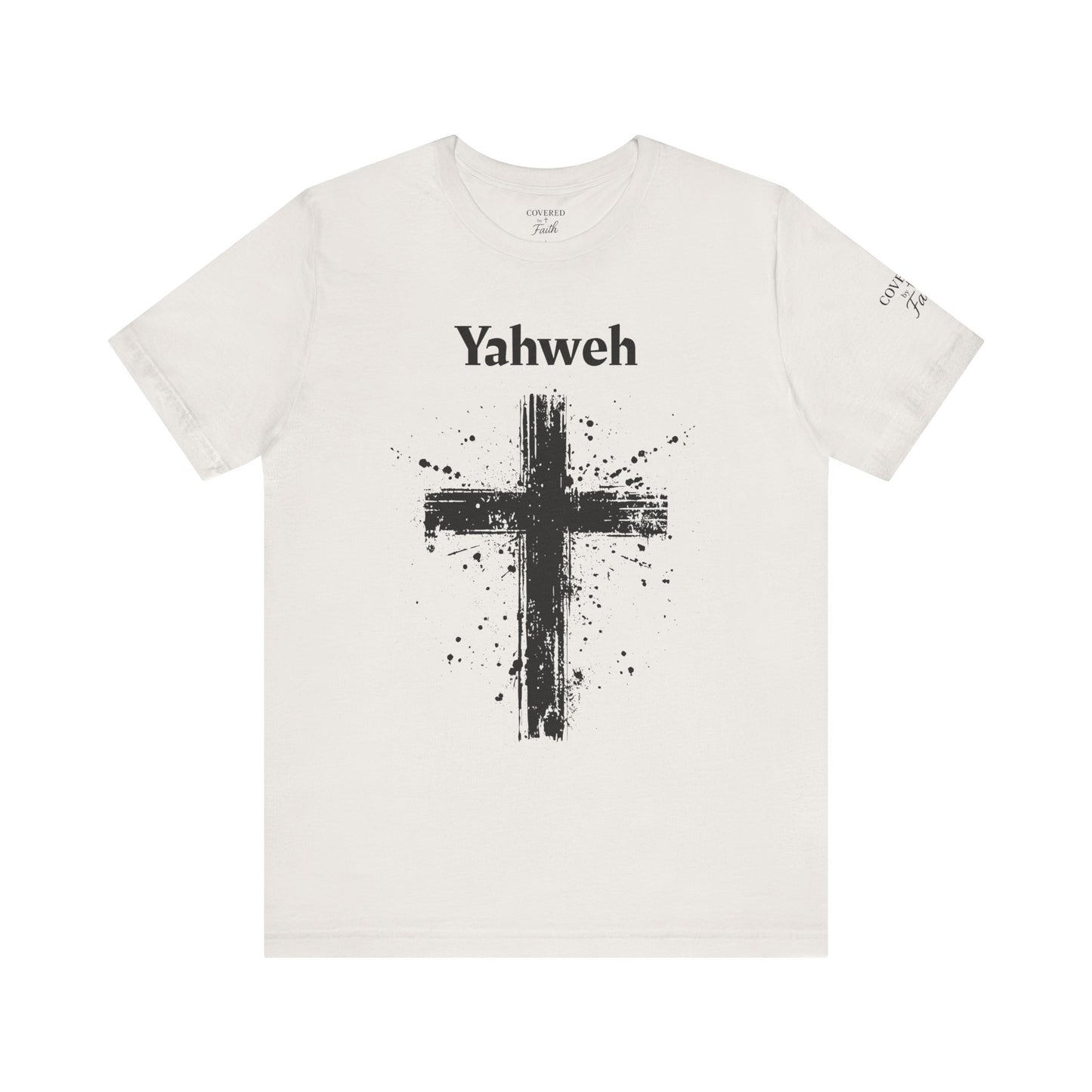 Adult Unisex Short Sleeve Tee - Yahweh Cross Graphic Shirt