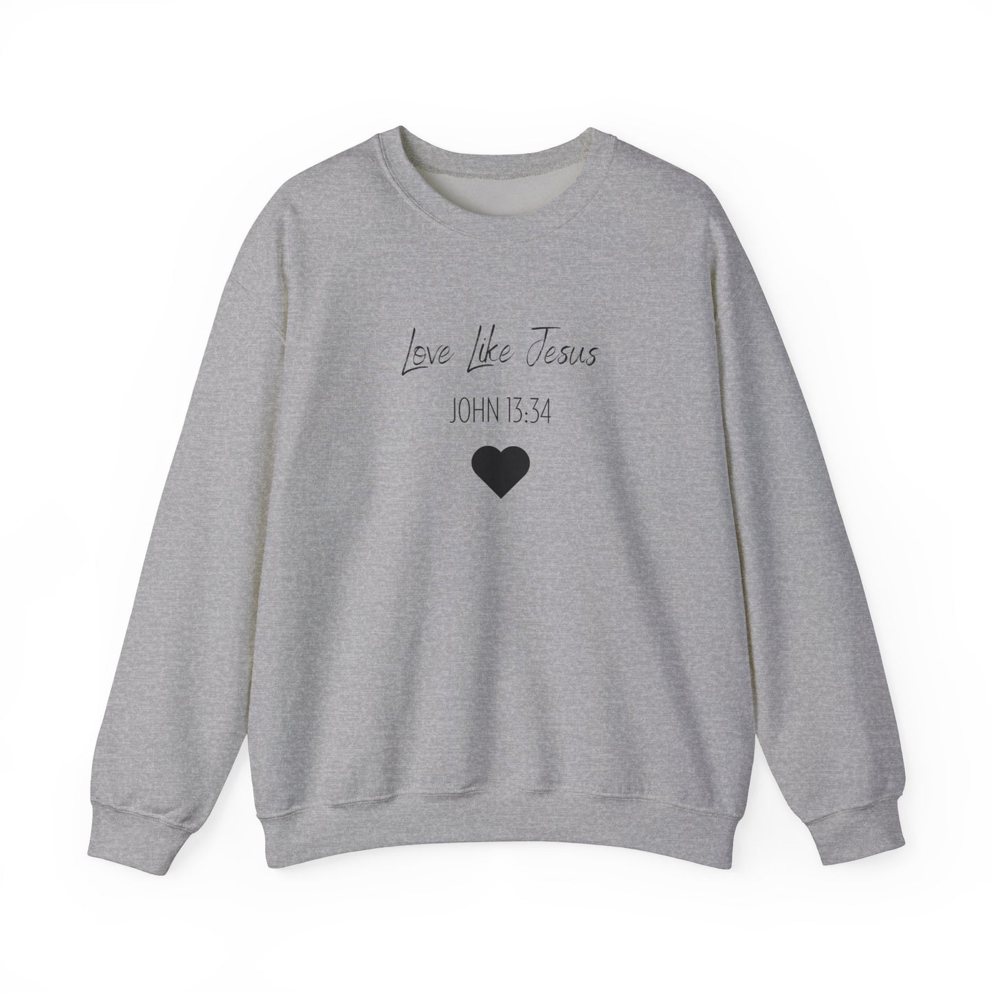 Adult Unisex - Love Like Jesus John 13:34 Crewneck Sweatshirt