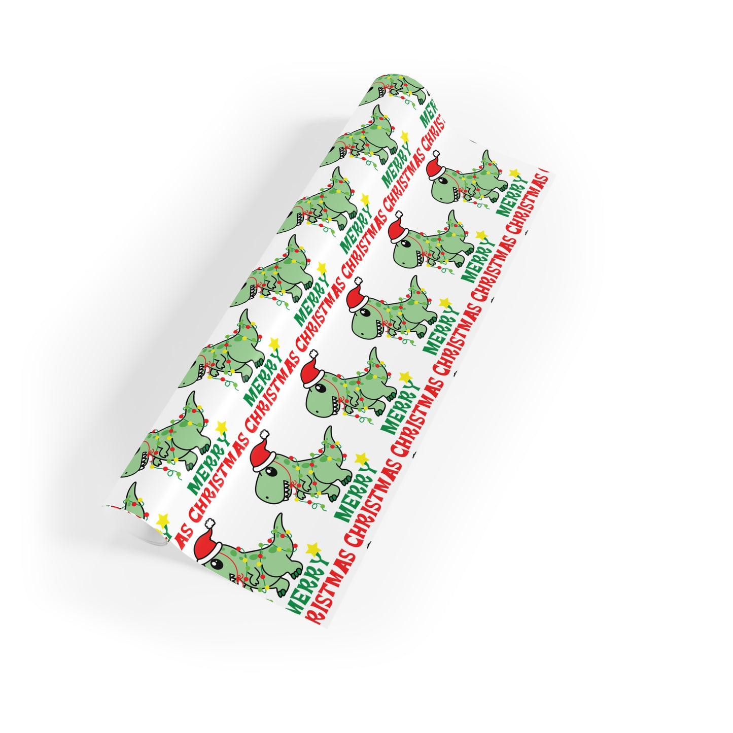 Christmas Dinosaur Wrapping Paper Roll | Festive Kids Gift Wrap