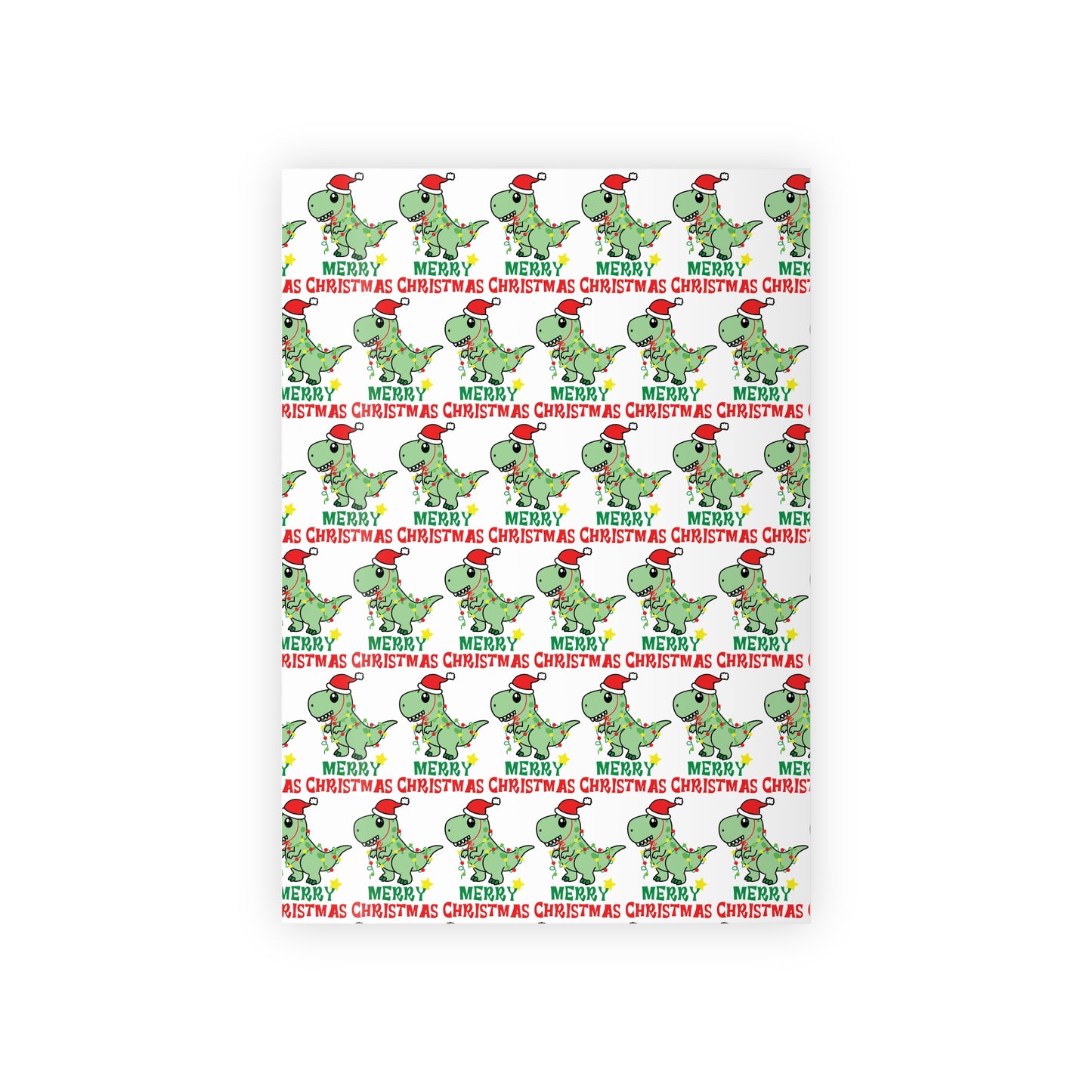 Christmas Dinosaur Wrapping Paper Roll | Festive Kids Gift Wrap