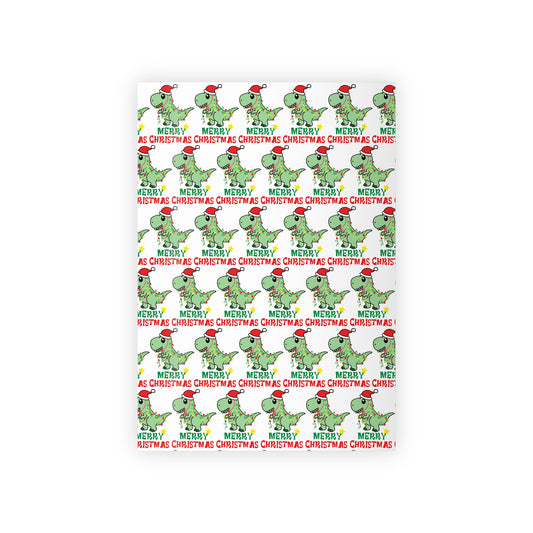 Christmas Dinosaur Wrapping Paper Roll | Festive Kids Gift Wrap