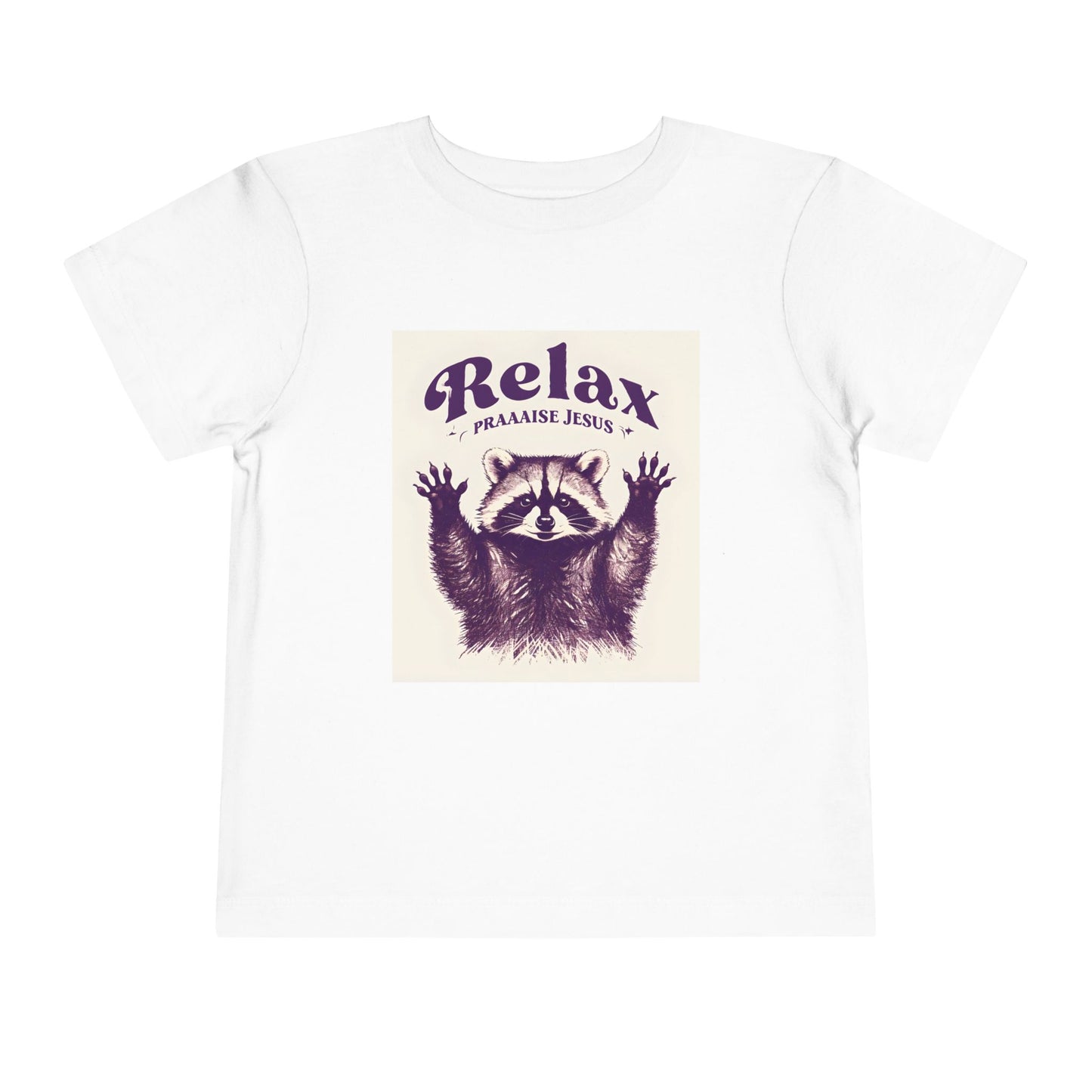 Toddler - Raccoon Relax and Praise Jesus Tee