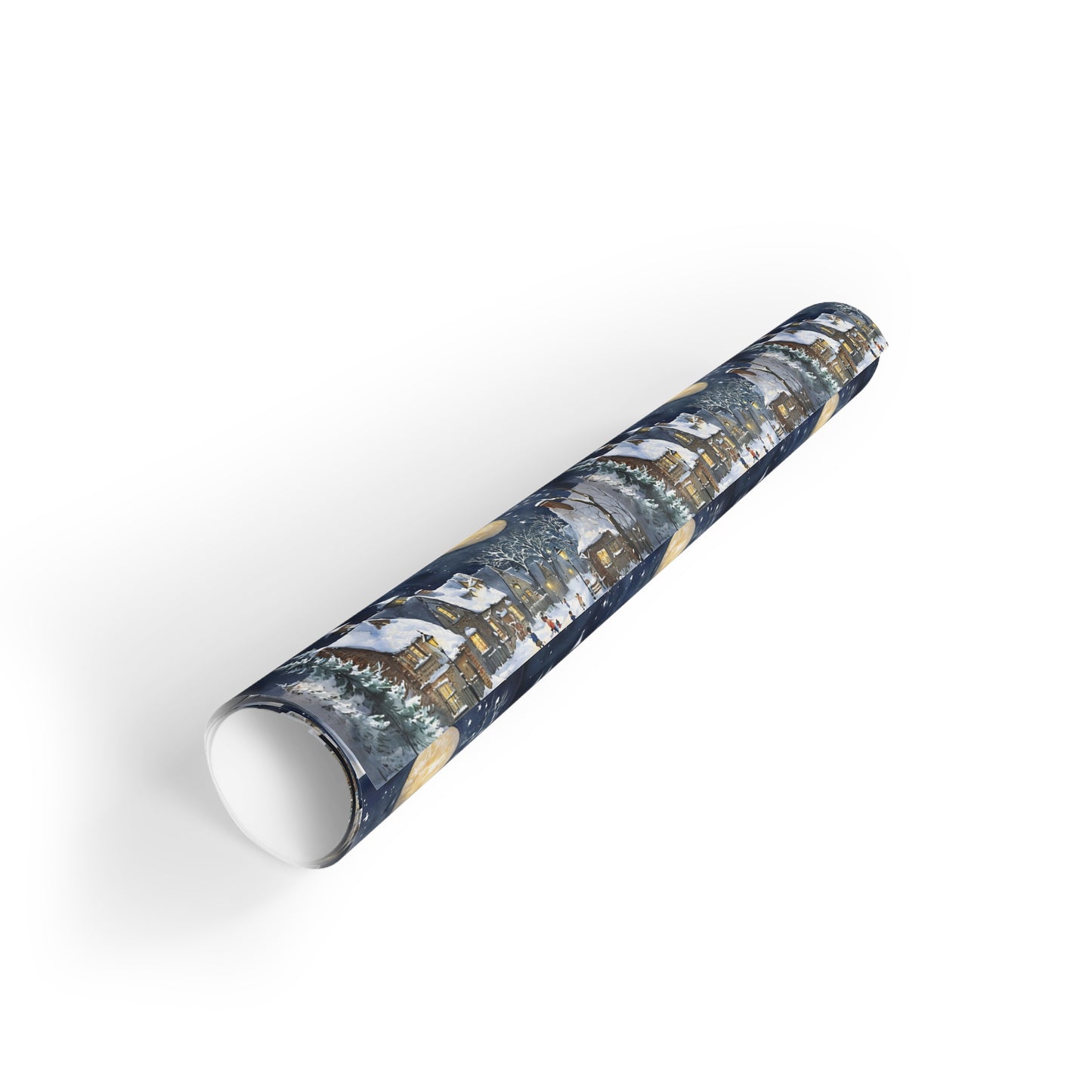 Nostalgic Winter Night Wrapping Paper Roll, Gift Wrapping Paper