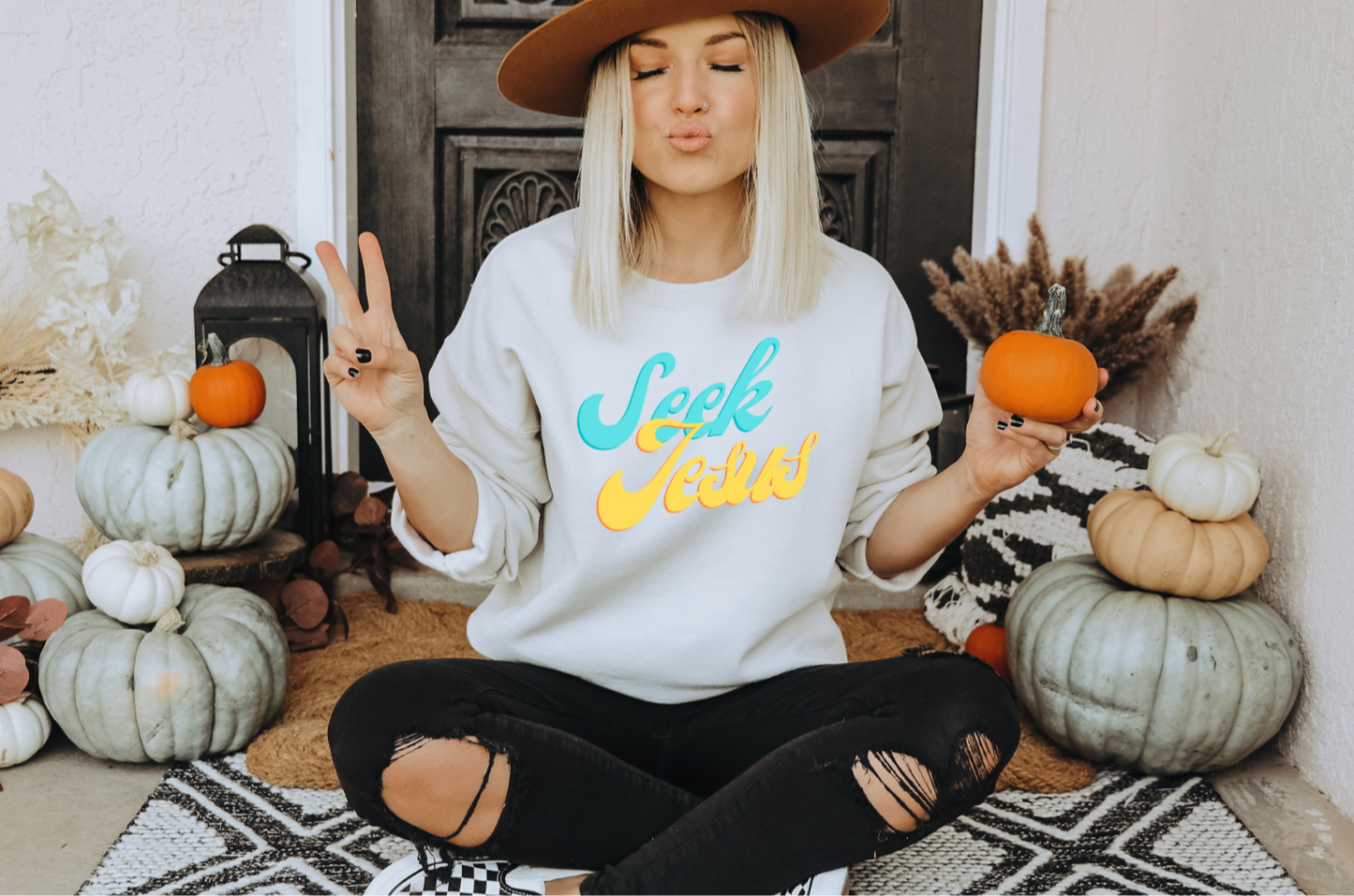 Adult Unisex - Seek Jesus Crewneck Sweatshirt