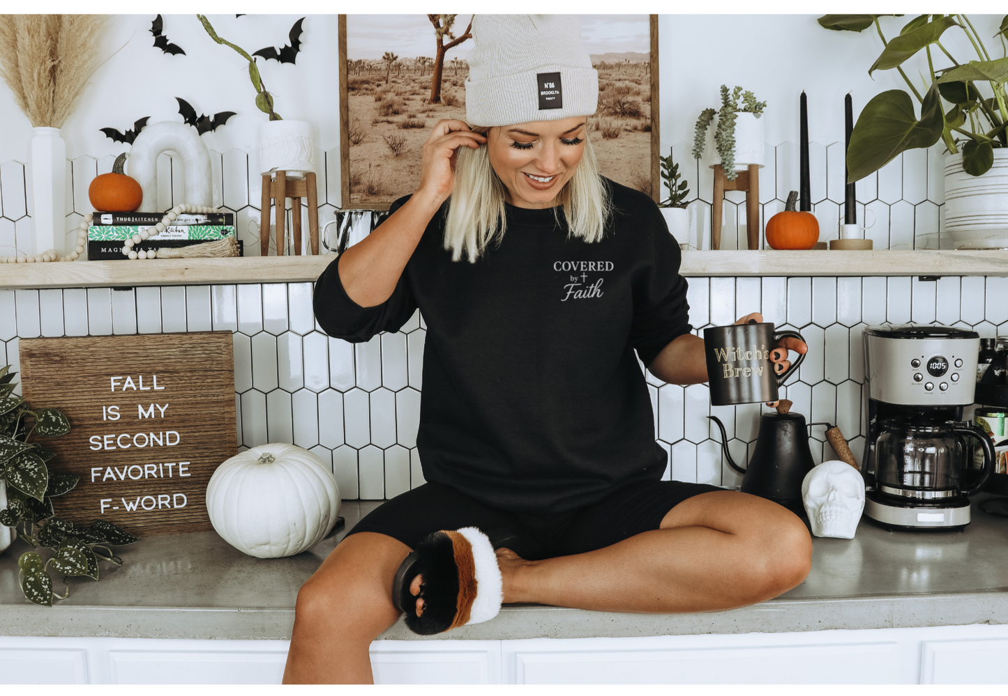 Unisex Covered x Faith Logo Branded Hoodie